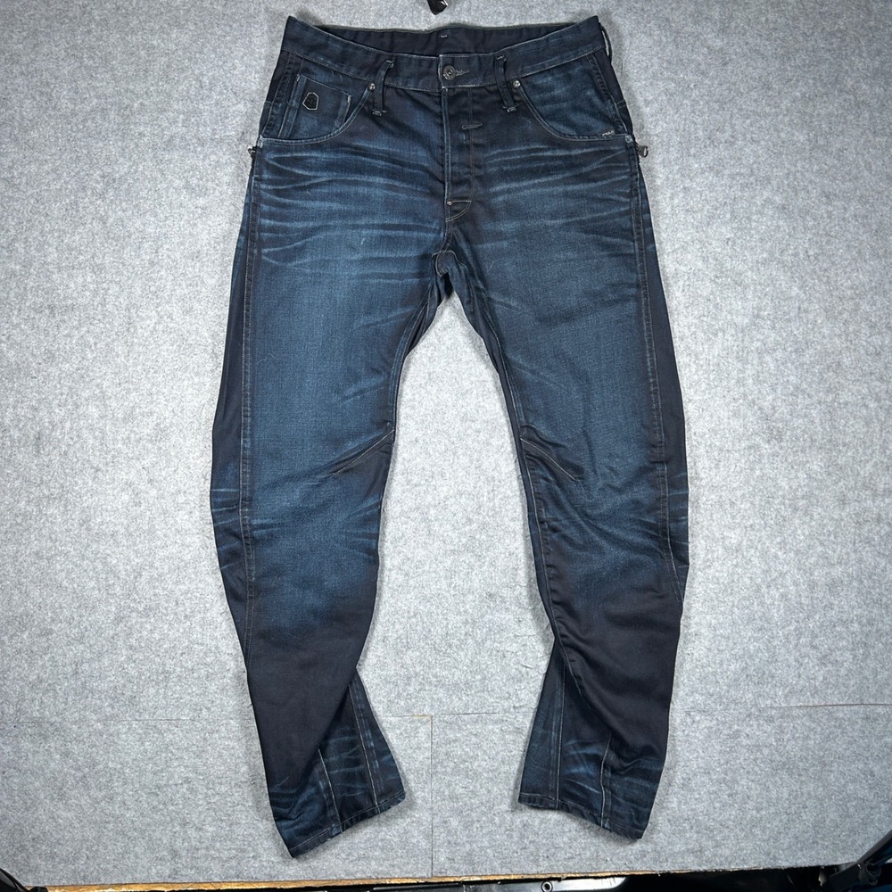 G-Star Raw Denim Jeans Mens 34x32 Blue New Riley 3D Loose Tapered Streetwear
